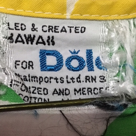 Vintage Hawaiian uniform smock made for Dole - Picture 7 of 8